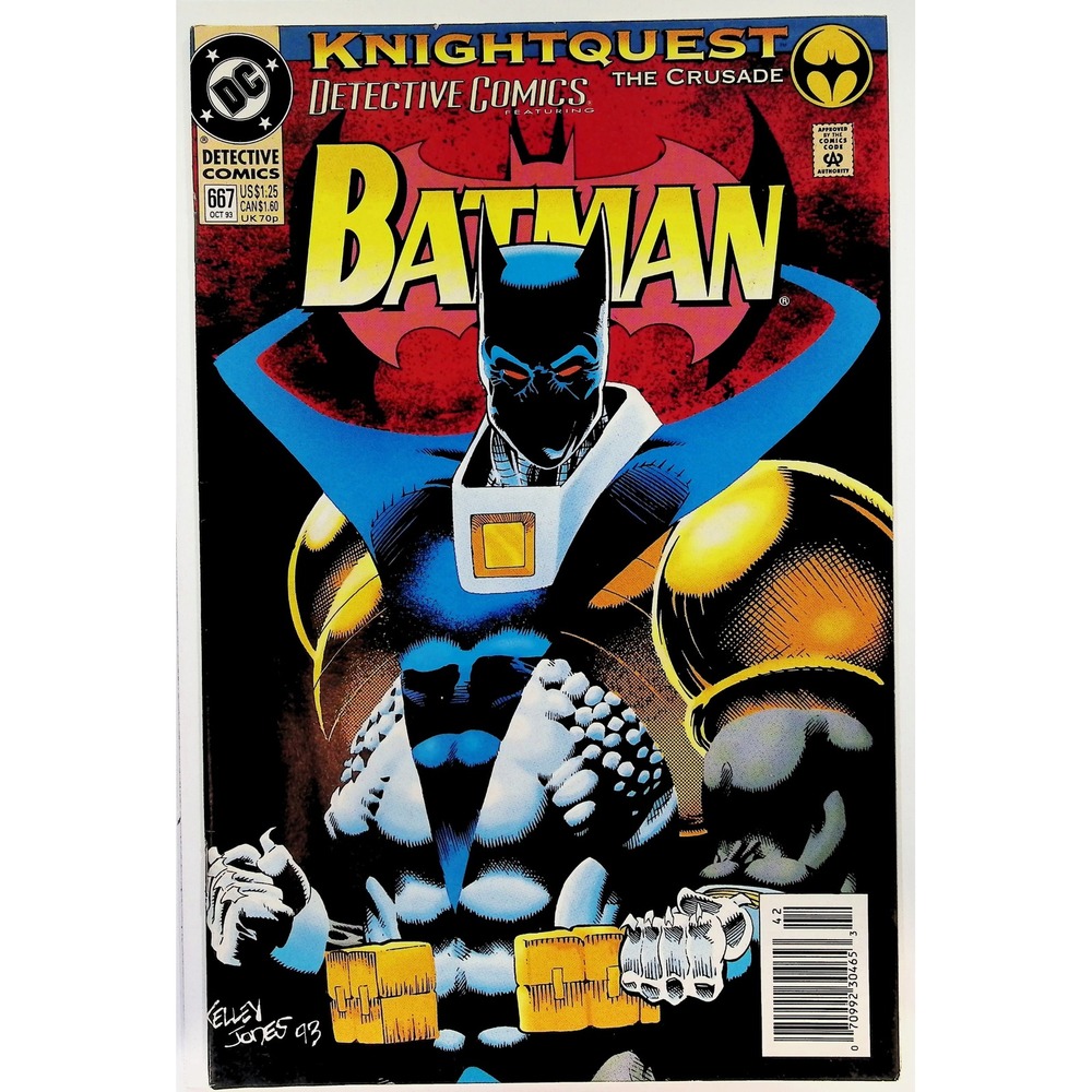 DC Comics Detective Comics #667 Batman Newsstand Knightquest Crusade 1993 VF